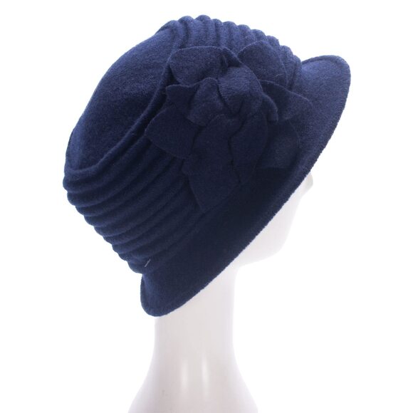8556 Womens 1920s Look 100% Wool Beret Beanie Cloche Bucket Winter Hat main image 8